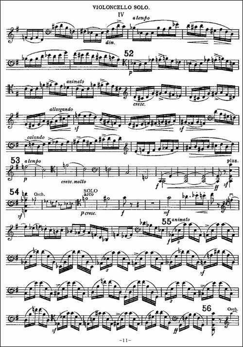 Edward-Elgar-Concerto-e-Minor-Op85-For-Cello-Cel-提琴谱