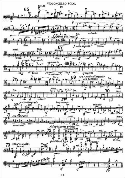 Edward-Elgar-Concerto-e-Minor-Op85-For-Cello-Cel-提琴谱