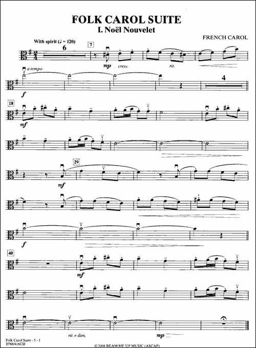 folk-carol-suite-i.noel-nouvelet-中提琴、小提琴谱-提琴谱