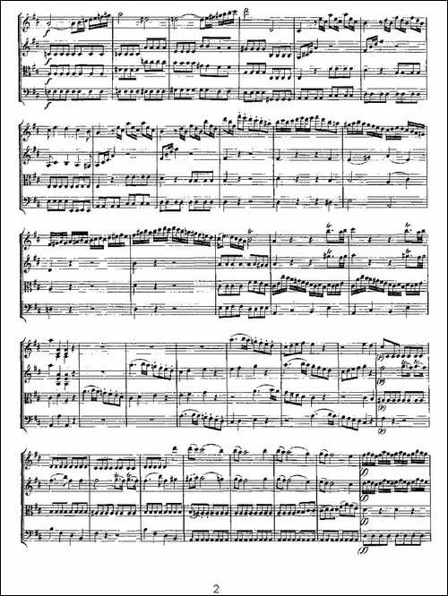 Quartet-No.-2-in-D-Major,-K.-155.-D大调第二弦乐四重奏-提琴谱