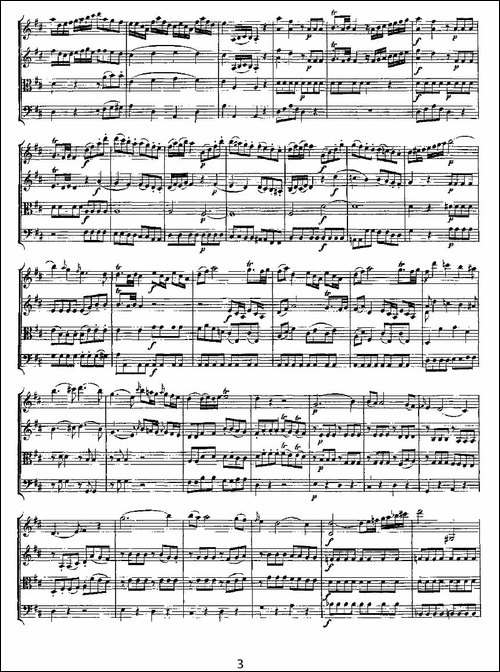 Quartet-No.-2-in-D-Major,-K.-155.-D大调第二弦乐四重奏-提琴谱