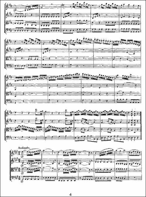 Quartet-No.-2-in-D-Major,-K.-155.-D大调第二弦乐四重奏-提琴谱