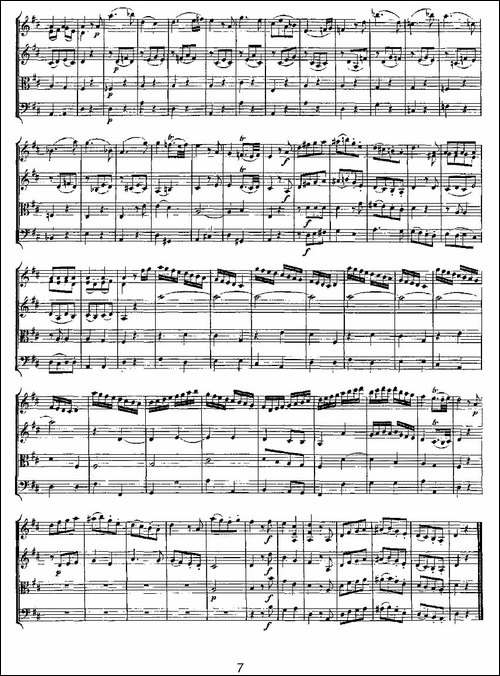 Quartet-No.-2-in-D-Major,-K.-155.-D大调第二弦乐四重奏-提琴谱