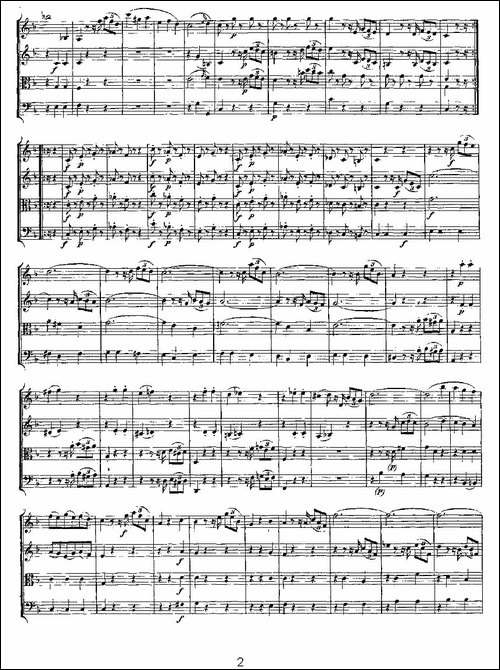 Quartet-No.-5-in-F-Major,-K.-158-F大调第五弦乐四重奏-提琴谱