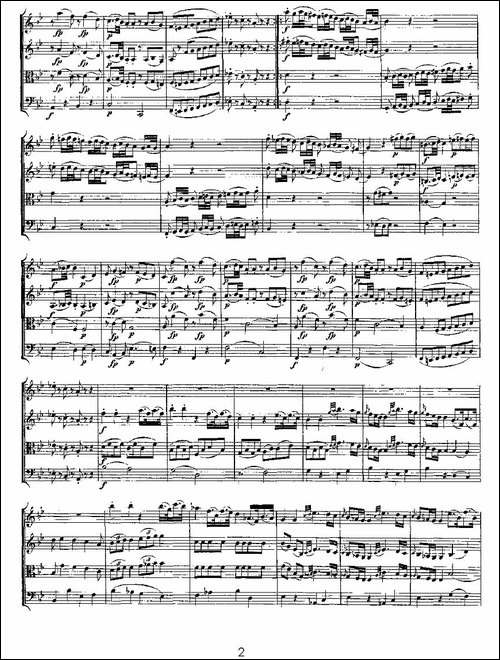Quartet-No.-6-in-Bb-Major,-K.-159-降B大调第六弦乐四重奏-提琴谱