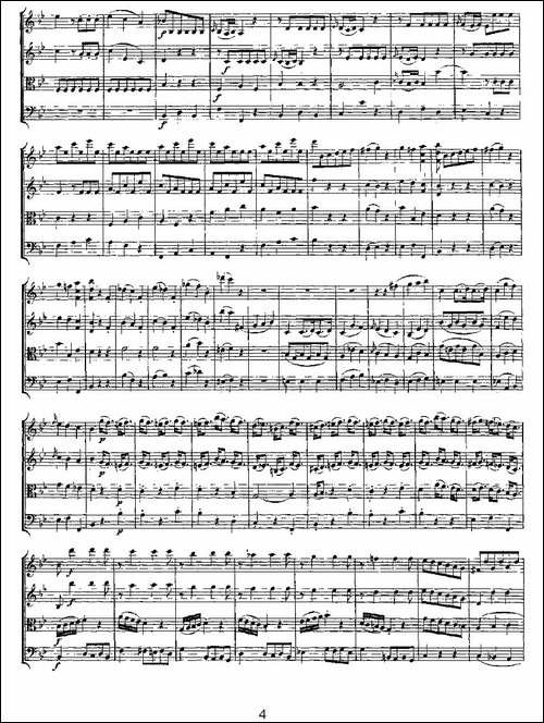 Quartet-No.-6-in-Bb-Major,-K.-159-降B大调第六弦乐四重奏-提琴谱