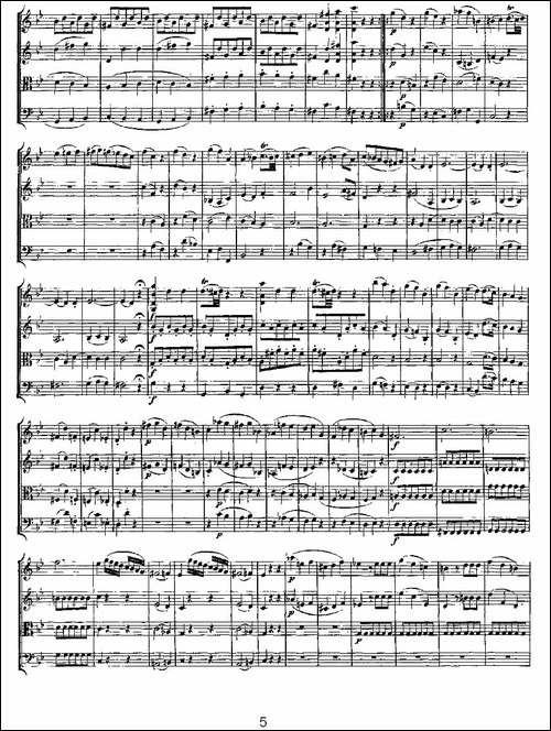 Quartet-No.-6-in-Bb-Major,-K.-159-降B大调第六弦乐四重奏-提琴谱