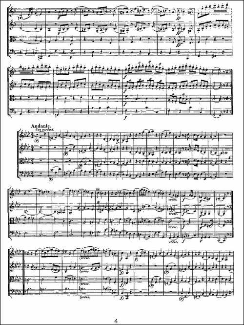 Quartet-No.-8-in-F-Major,-K.-168-F大调第八弦乐四重奏-提琴谱