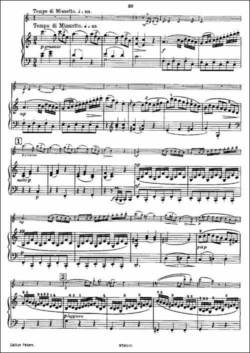 Mozart---Violin-Sonata-No.2,-KV.-303-第二小提琴奏鸣曲-提琴谱