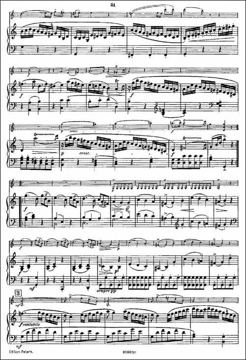 Mozart---Violin-Sonata-No.2,-KV.-303-第二小提琴奏鸣曲-提琴谱