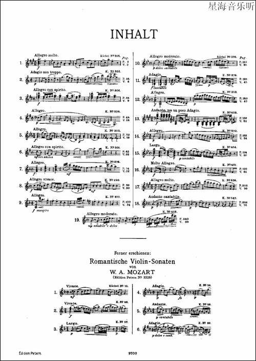 Mozart---Violin-Sonata-No.3,-KV.-306-第三小提琴奏鸣曲-提琴谱