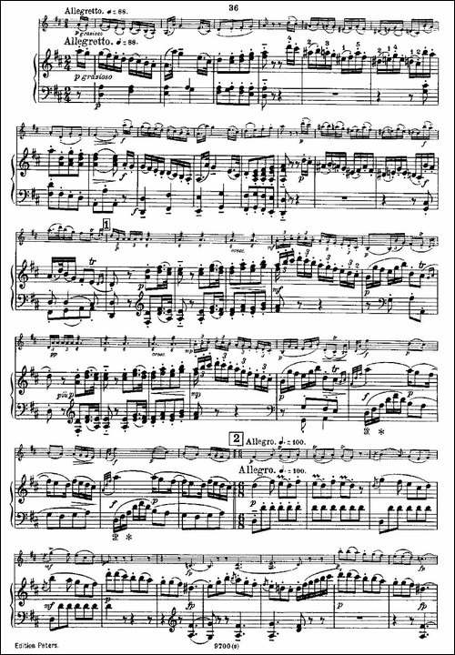 Mozart---Violin-Sonata-No.3,-KV.-306-第三小提琴奏鸣曲-提琴谱