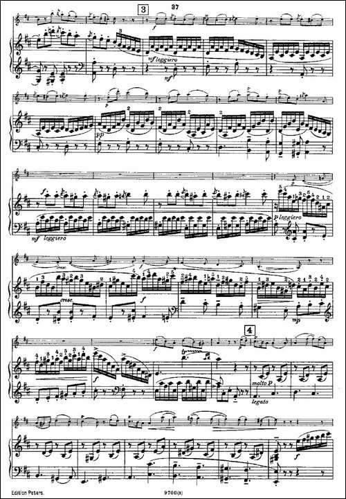 Mozart---Violin-Sonata-No.3,-KV.-306-第三小提琴奏鸣曲-提琴谱