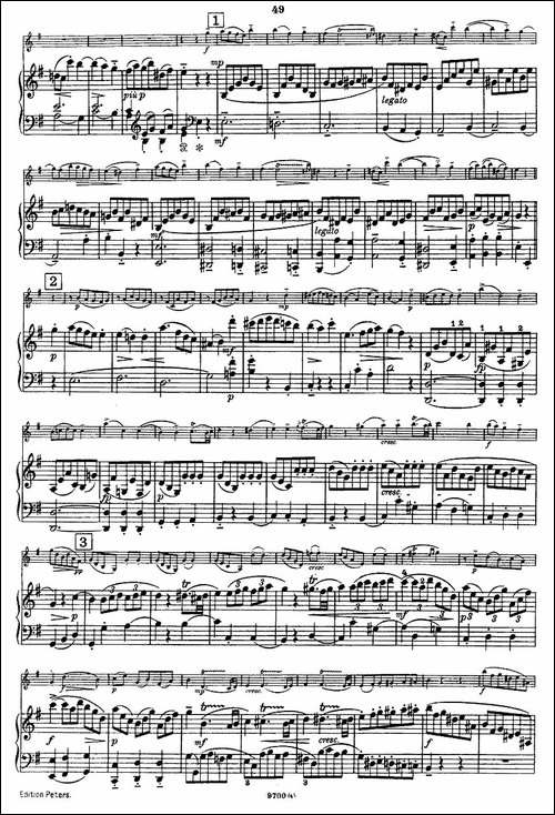 Mozart---Violin-Sonata-No.4,-KV.-304-第四小提琴奏鸣曲-提琴谱
