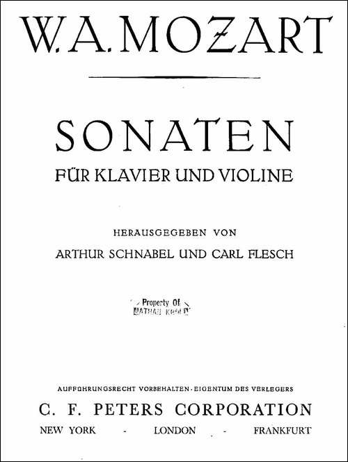 Mozart---Violin-Sonata-No.5,-KV.-302-第五小提琴奏鸣曲-提琴谱