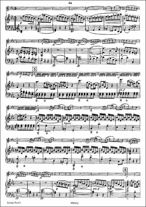 Mozart---Violin-Sonata-No.5,-KV.-302-第五小提琴奏鸣曲-提琴谱