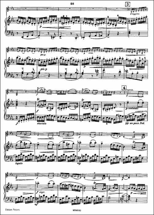 Mozart---Violin-Sonata-No.5,-KV.-302-第五小提琴奏鸣曲-提琴谱
