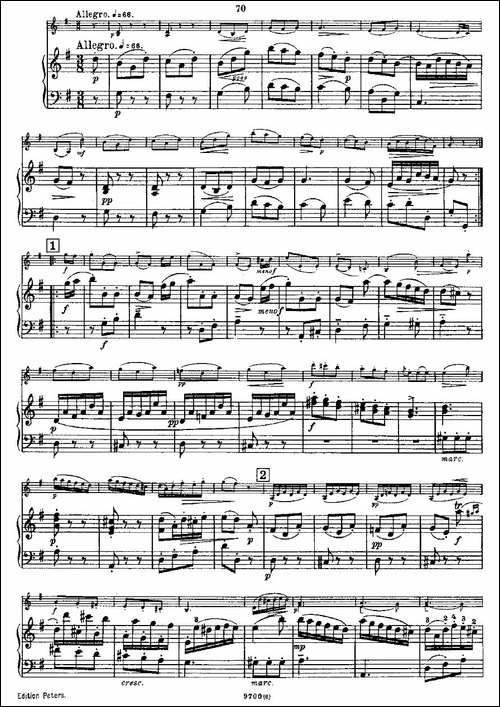 Mozart---Violin-Sonata-No.6,-KV.-301-第六小提琴奏鸣曲-提琴谱