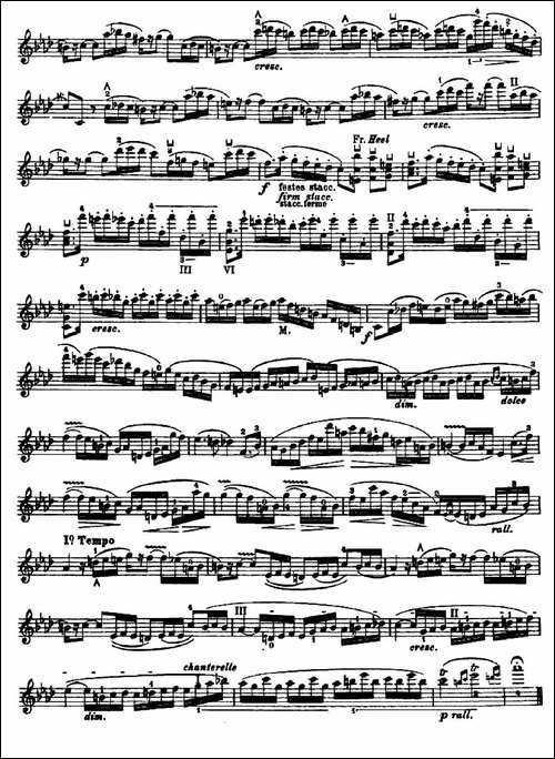 让·德尔菲·阿拉尔-12首小提琴隨想练习曲之17-提琴谱