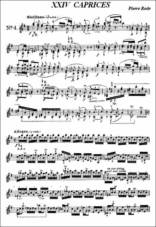 24首小提琴练习曲之4---提琴谱