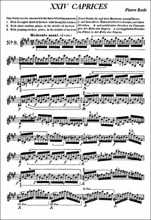 24首小提琴练习曲之8-提琴谱