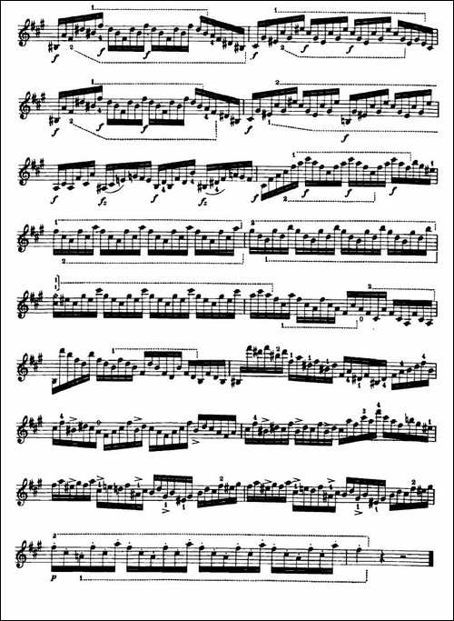 24首小提琴练习曲之8-提琴谱