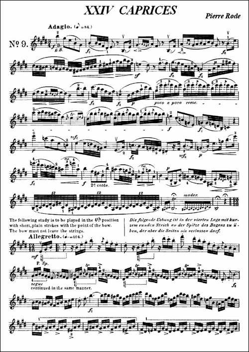 24首小提琴练习曲之9--提琴谱