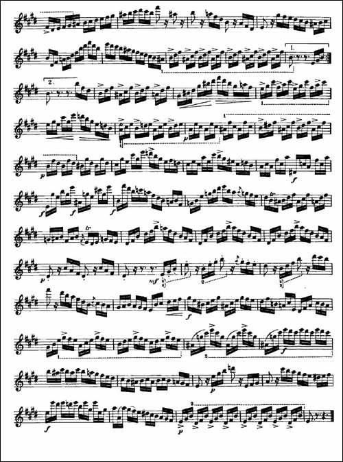 24首小提琴练习曲之9--提琴谱