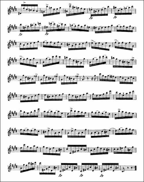 24首小提琴练习曲之10--提琴谱