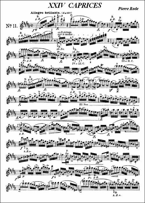 24首小提琴练习曲之11-提琴谱