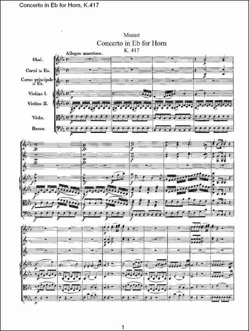 Concerto-in-Eb-for-Horn,-K.417-Eb调法国号协奏曲,-K.417-铜管谱