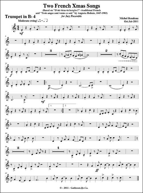 Two-French-Xmas-Songs-第四小号分谱-铜管谱
