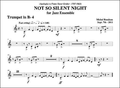 NOT-SO-SILENT-NIGHT-第四降B小号分谱-铜管谱