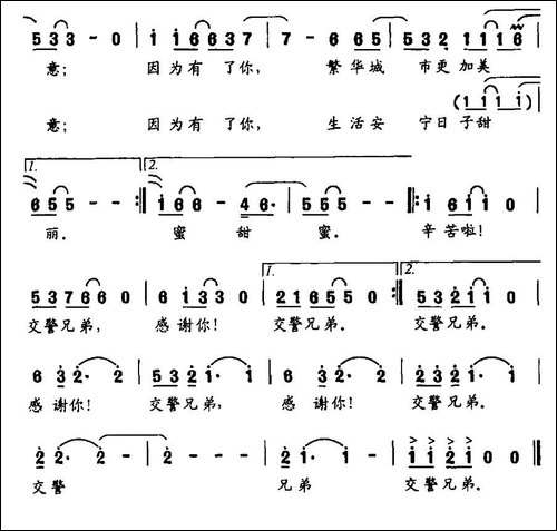 交警兄弟-靳洪涛-王鹤琴词-靳洪涛曲