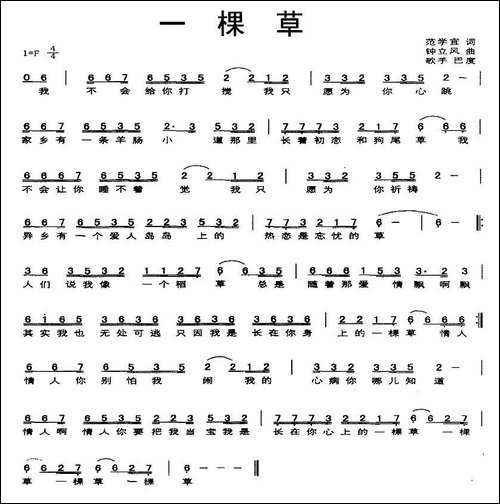 一棵草
