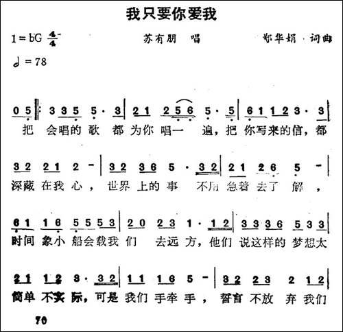 我只要你爱我