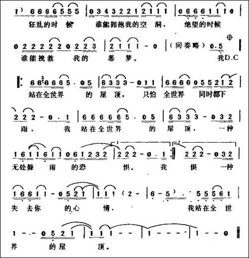 我站在全世界的屋顶