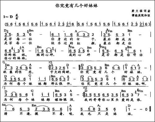 你究竟有几个好妹妹