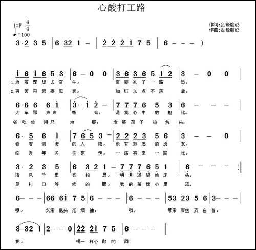 心酸打工路