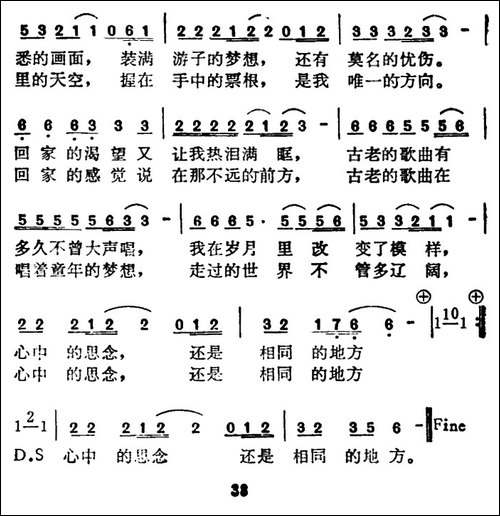 回家-刘虞瑞词-陈大力曲