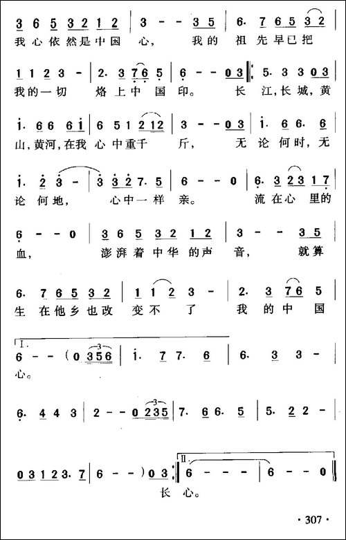 我的中国心