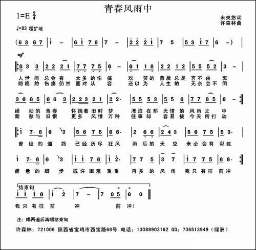 青春风雨中