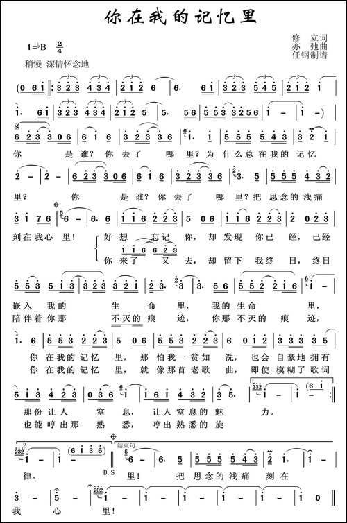 你在我的记忆里-亦弛作品