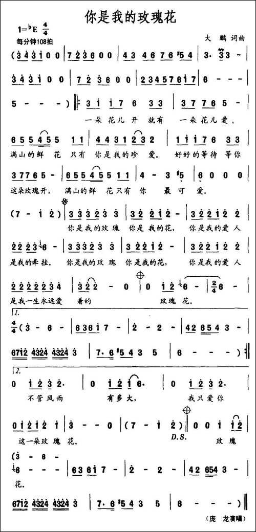 你是我的玫瑰花