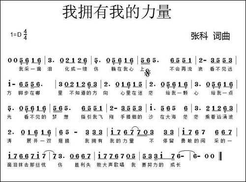 我拥有我的力量