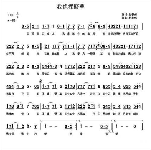 我像棵野草