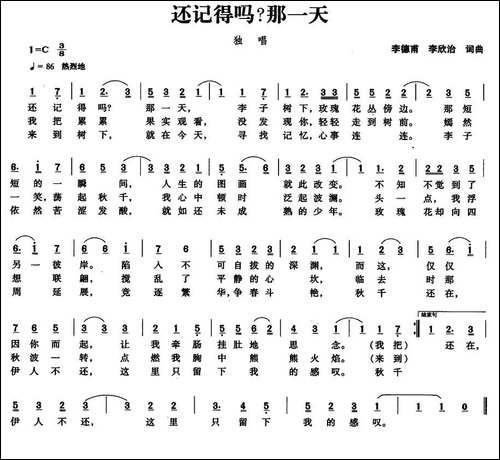 还记得吗？那一天
