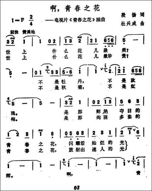 啊，青春之花-电视剧《青春之花》插曲