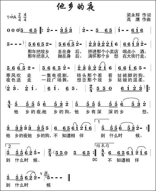 他乡的夜