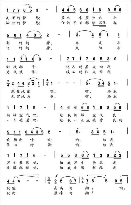 放飞梦想-李幼容词-舒京曲